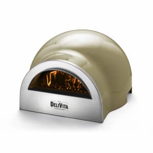 DeliVita Wood Fired Pizza Oven in Olive Green