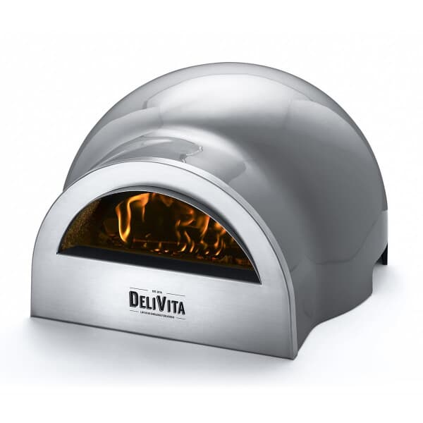 DeliVita Wood Fired Pizza Oven in Hale Grey