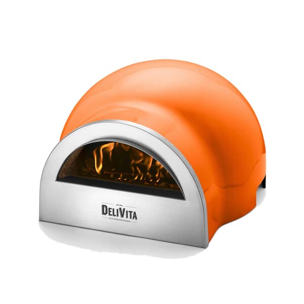 DeliVita Wood Fired Pizza Oven in Orange Blaze