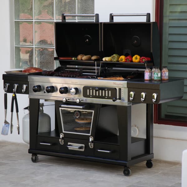 Pit Boss PBMEMU1 Memphis Ultimate Combo Gas and Charcoal BBQ/Smoker