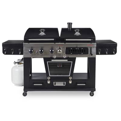 Pit Boss Memphis Ultimate Combo Gas and Charcoal Grill With Regulator And Cover