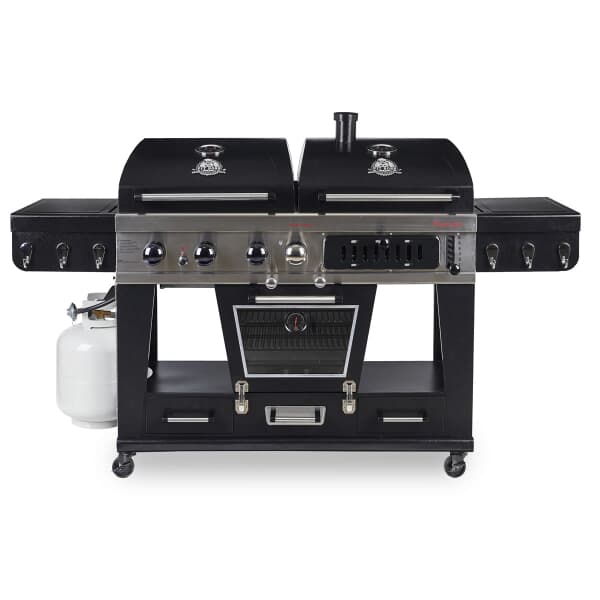 Pit Boss Memphis Ultimate Combo Gas and Charcoal BBQ/Smoker PBMEMU1 PLUS COVER AND REGULATOR KIT