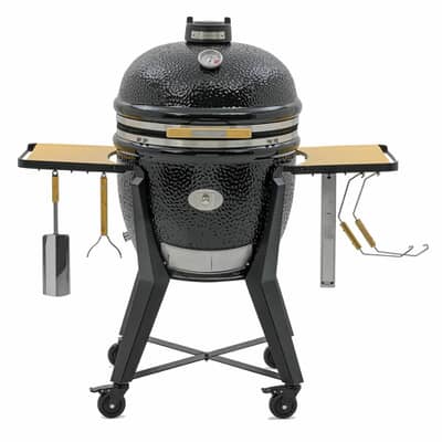 Monolith TWO.66 - Black With Cart And Side Shelves - With Free Monolith Receive 50 Worth of Premium Meat Promo