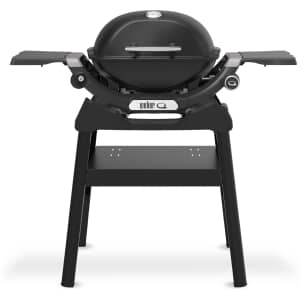 Weber Q1200N with Side Tables and Compact Stand Gas BBQ - NEW FOR 2025
