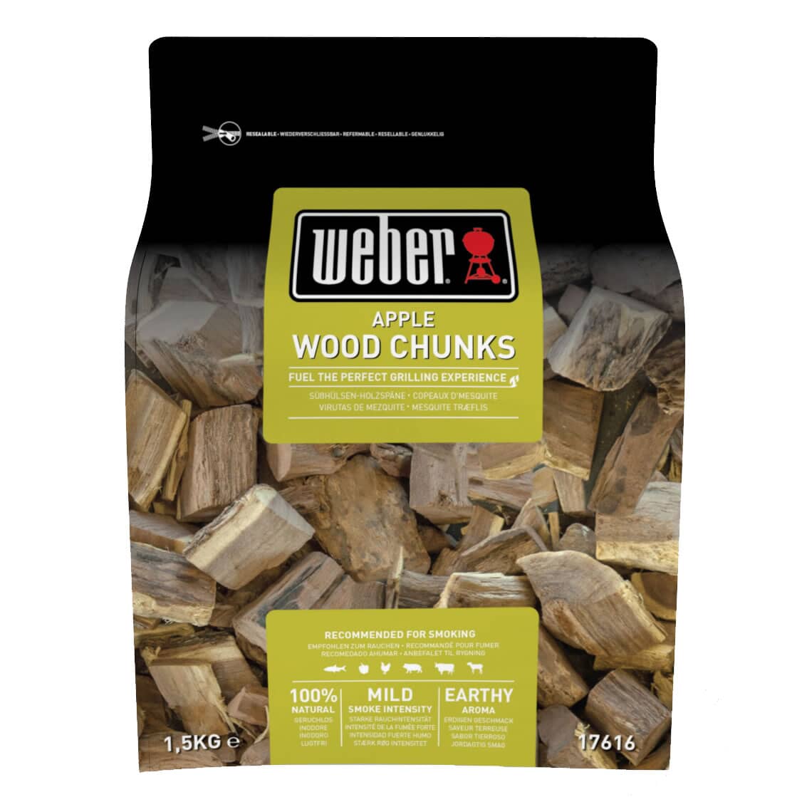 Weber Apple Wood Chunks - 1.5kg