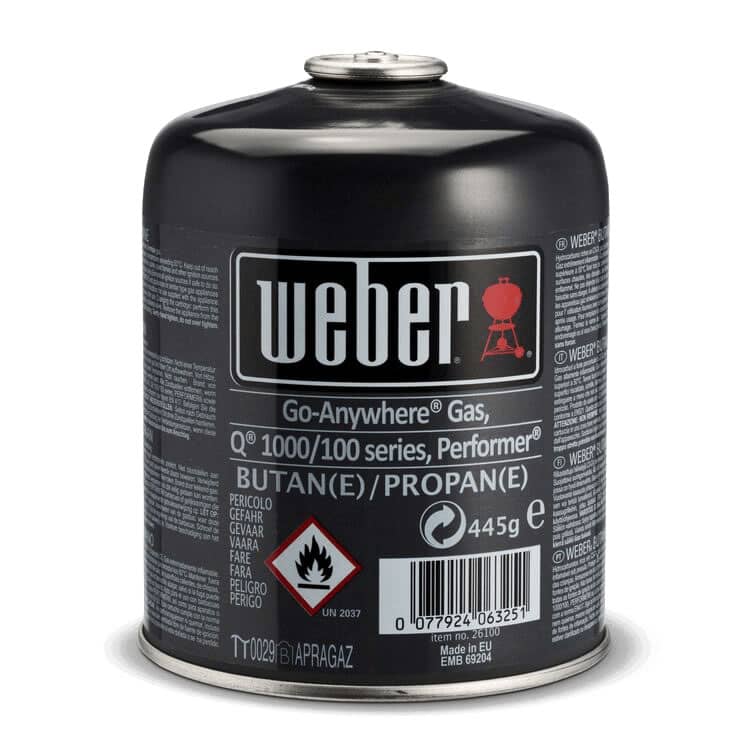 Weber Disposable Gas Canister - EN417 Valve