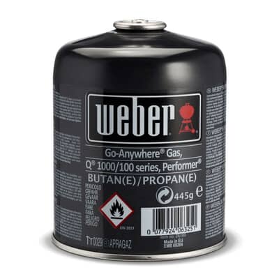 Weber Disposable Gas Canister - EN417 Valve