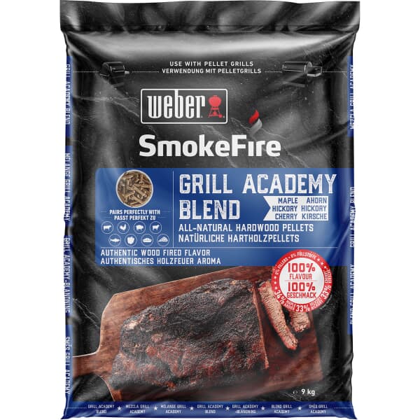 Weber All-Natural FSC Hardwood Pellets 8kg - Grill Academy Blend