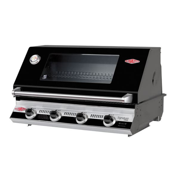 BeefEater Signature S3000E 4 Burner Black Built In Gas BBQ
