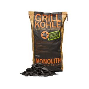 Monolith Kamado Charcoal Fuel and Wood Chips