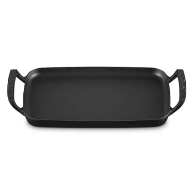 Le Creuset BBQ Cast Iron Rectangular Plancha Griddle 40cm