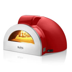 DeliVita Pro Dual Fuel Pizza Oven - Chilly Red