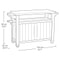Keter Unity Double BBQ Table - Anthracite 3