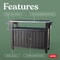 Keter Unity Double BBQ Table - Anthracite 5