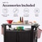 Keter Unity Double BBQ Table - Anthracite 6