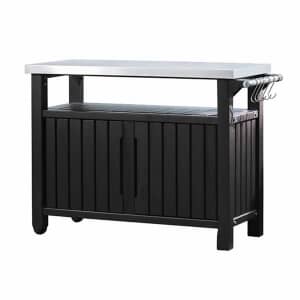 Keter Unity Double BBQ Table - Anthracite