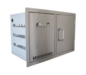 BeefEater Built In Gas Tank Drawer and Single Door Combination