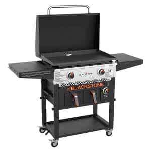 Blackstone 28 Inch 2 Burner Gas Griddle with Air Fryer