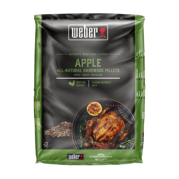 Weber All-Natural FSC Hardwood Pellets 8kg Apple