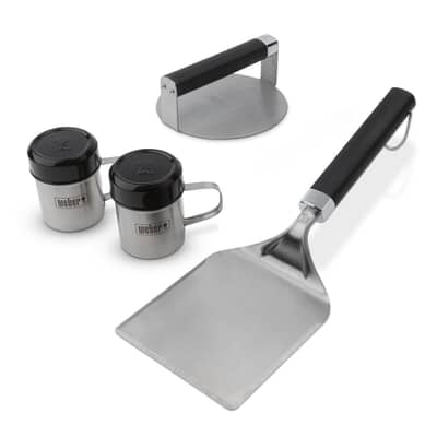 Weber Plancha Griddle Smashed Burger Set - NEW FOR 2026