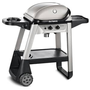 Outback Excel Onyx 310 2 Burner Gas BBQ Silver