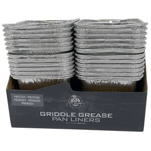 Pit Boss Foil Grease Pan Liners - Ultimate Plancha 2, 3, 4 Burner - 6 Pack