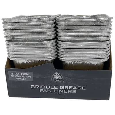 Pit Boss Foil Grease Pan Liners - Ultimate Plancha 2 | 3 | 4 Burner - 6 Pack