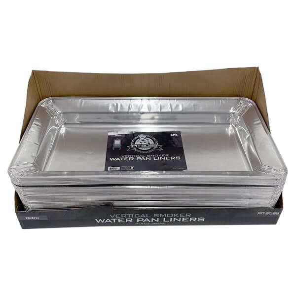 Foil Water Pan Liner - Pro 4 Vertical - 6 Pack 