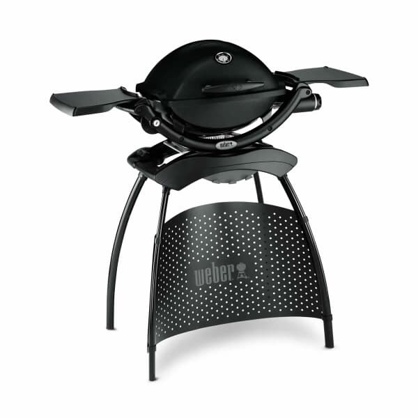 Weber Q 1200 Black Gas BBQ - with Stand