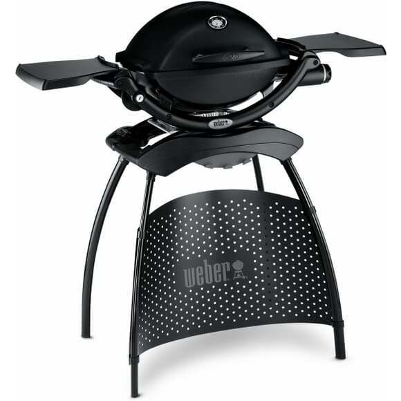 Weber Q 1200 Black Gas BBQ with Stand