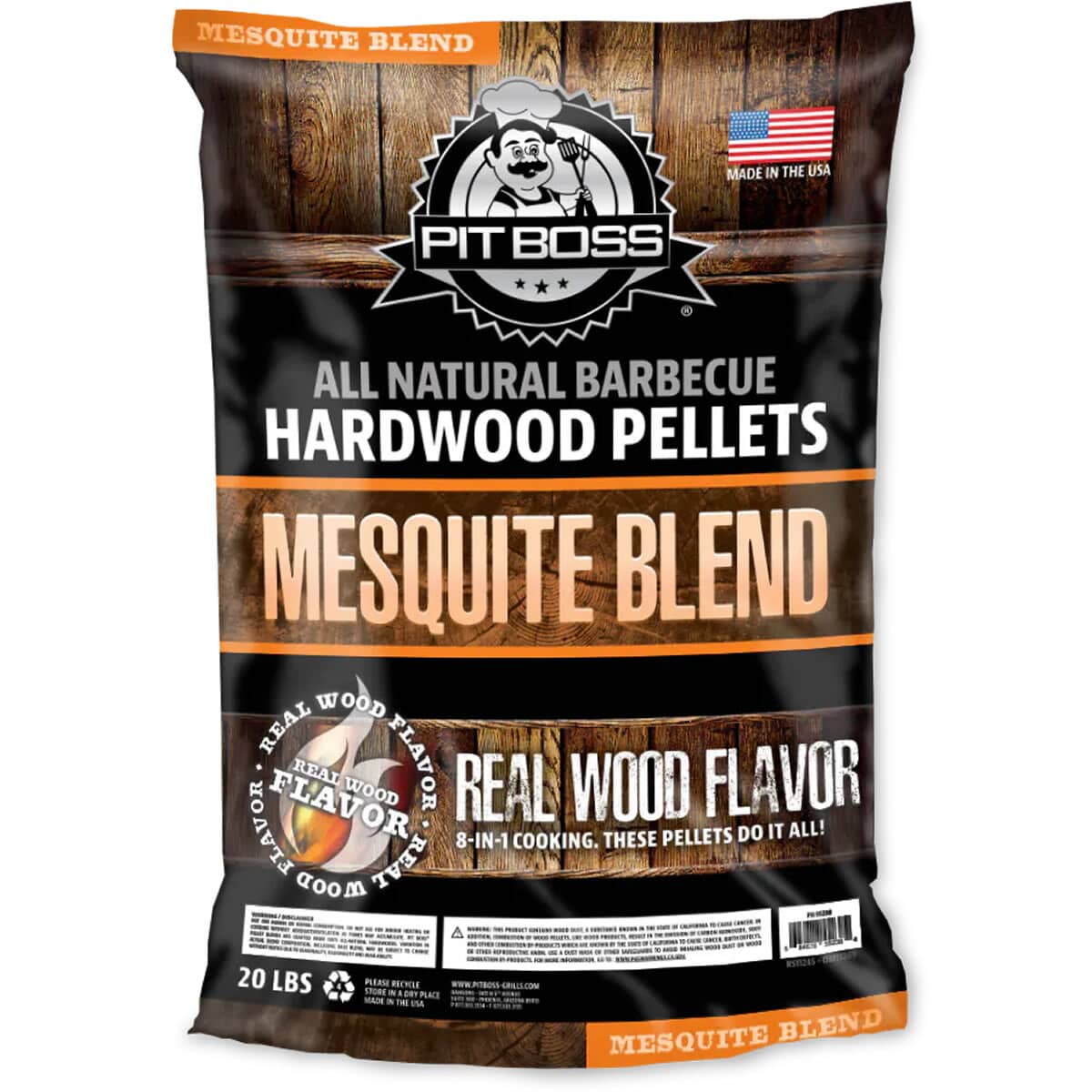Pit Boss Grill Fuel All Natural Wood Pellets 9kg - Mesquite Blend