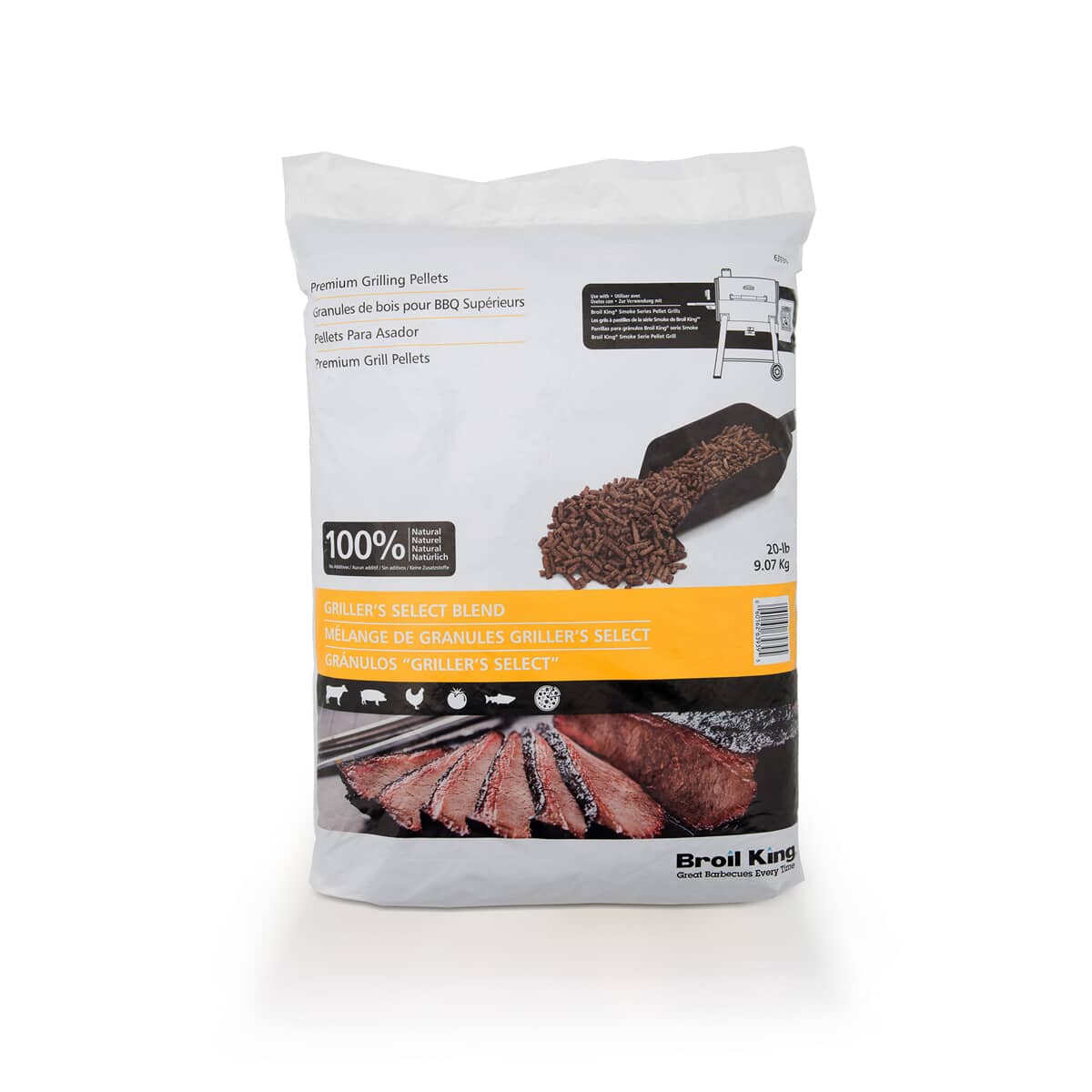 Broil King Premium Grilling Pellets - Grillers Select Blend 9kg