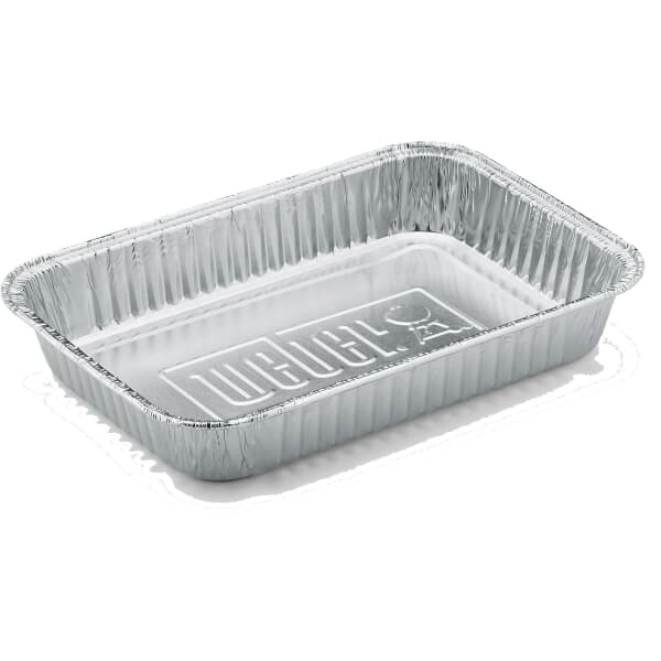 Weber Drip Pans Small (Pack of 10)  H12cm x W19cm x D3.6cm