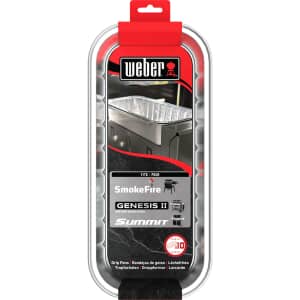Weber Drip Pans - Pellet/Summit/GenesisII 4-6 Burner (Pack of 10)