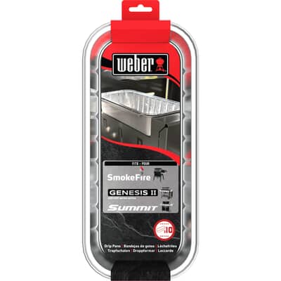 Weber Drip Pans For Searwood, Summit And Genesis 4-6 burners (Pack of 10)