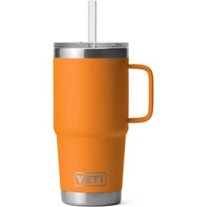 Yeti Rambler 25 Oz Straw Mug King Crab Orange