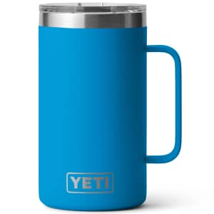 Yeti Rambler 24 Oz Mug Big Wave Blue