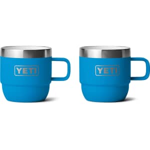 Yeti Rambler 6 Oz Espresso Mugs 2 Pack Big Wave Blue