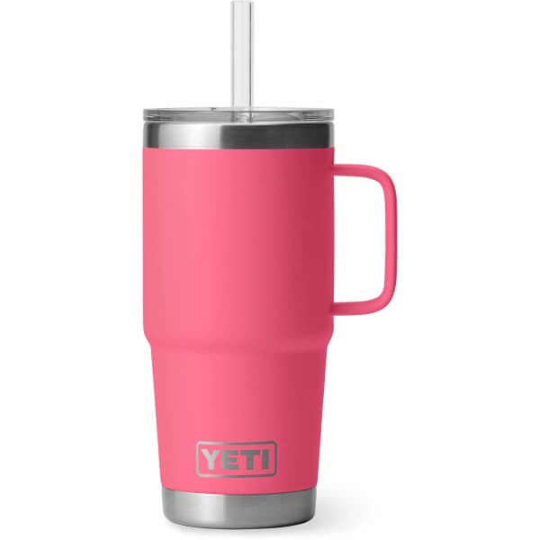 Yeti Rambler 25 Oz Straw Mug Tropical Pink
