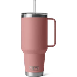 Yeti Rambler 42 Oz Straw Mug Sandstone Pink
