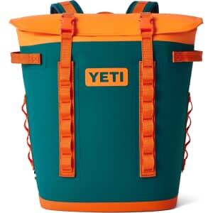Yeti Hopper M20 Backback Cooler Agave Teal x King Crab Orange