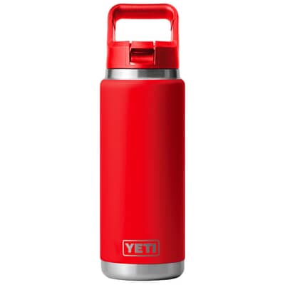 Yeti Rambler 26 Oz Straw Bottle Rescue Red