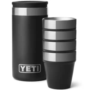 Yeti Rambler Shot Glasses and Case Black