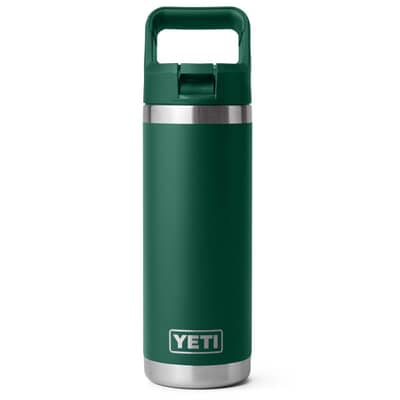 Yeti Rambler 18 Oz Colour Straw Bottle Black Forest Green
