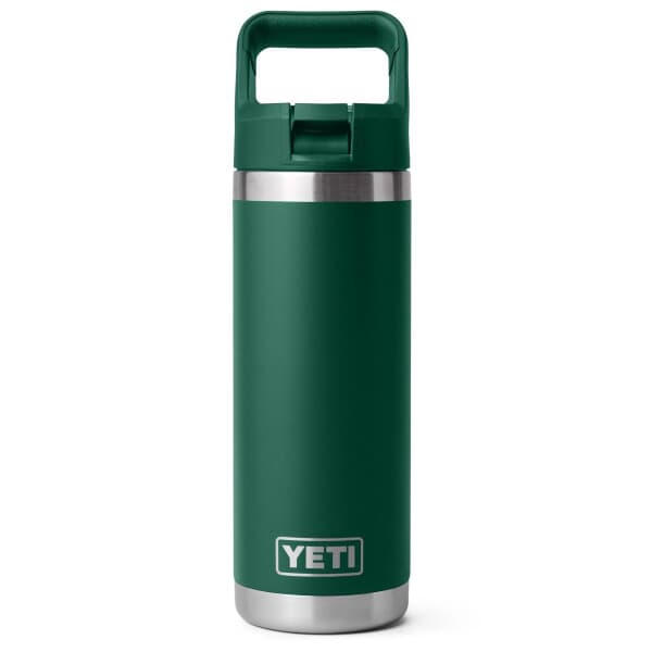 Yeti Rambler 18 Oz Colour Straw Bottle Black Forest Green