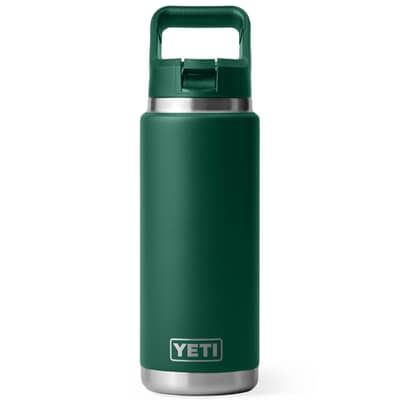 Yeti Rambler 26 Oz Colour Straw Bottle Black Forest Green