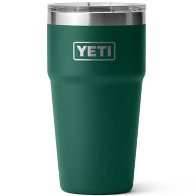 Yeti Rambler 20 Oz Stackable Cup Black Forest Green