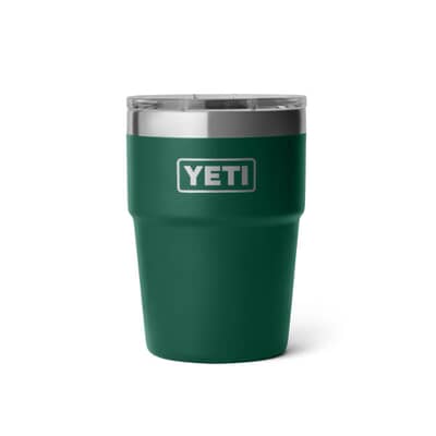 Yeti Rambler 16 Oz Stackable Cup Ms Black Forest Green