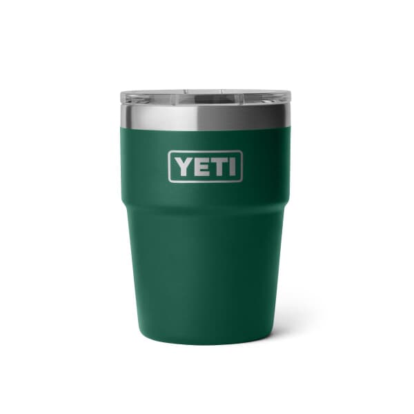 Yeti Rambler 16 Oz Stackable Cup Ms Black Forest Green