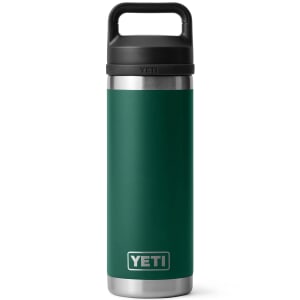 Yeti Rambler 18 Oz Bottle Chug Cap Black Forest Green